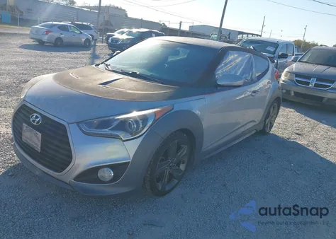 2015 Hyundai Veloster Turbo из США, поврежденный, VIN KMHTC6AE2FU239676